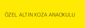 ÖZEL ALTIN KOZA ANAOKULU